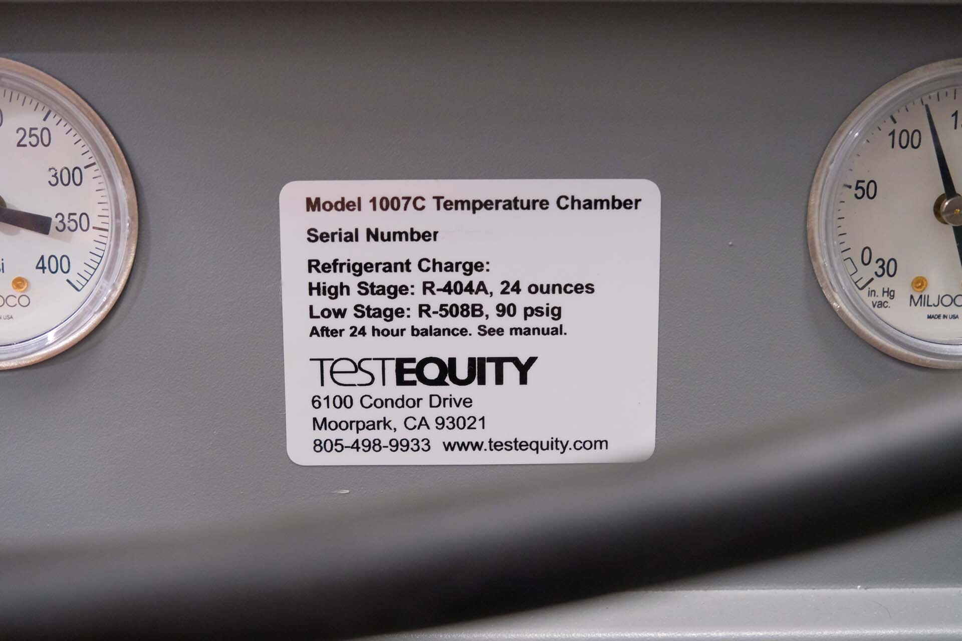 Foto Verwendet TEST EQUITY 1007C Zum Verkauf