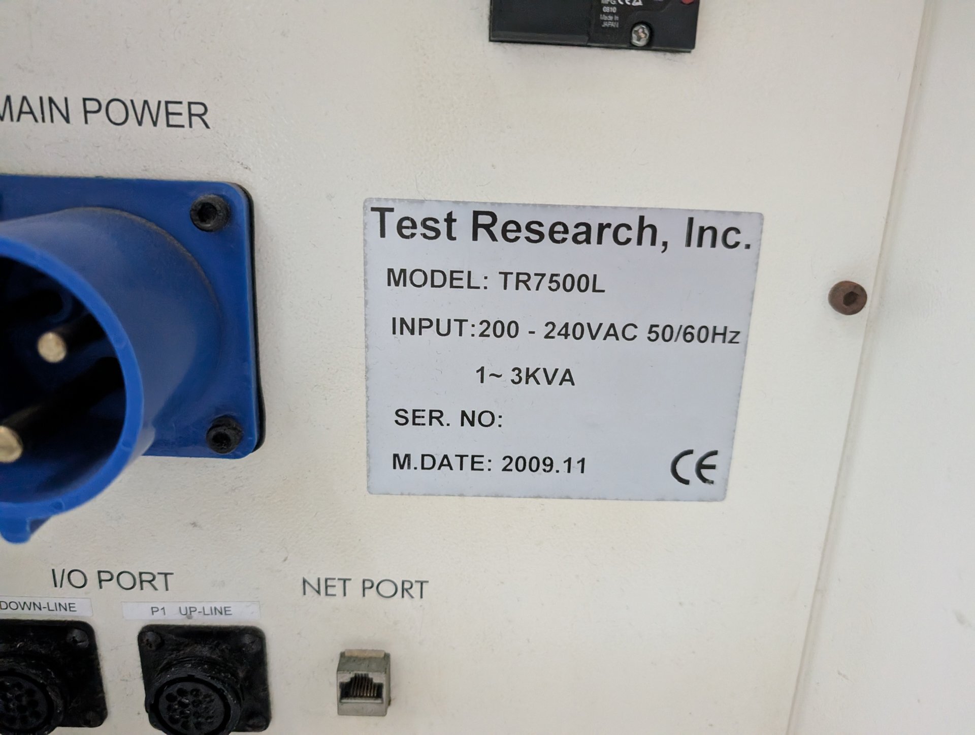 フォト（写真） 使用される TEST RESEARCH INC / TRI TR 7500L 販売のために