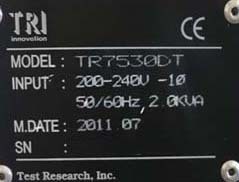 圖為 已使用的 TEST RESEARCH INC / TRI TR 7530DT 待售