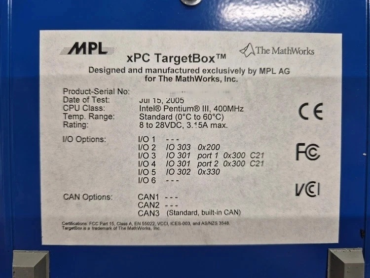 Photo Utilisé THE MATHWORKS xPC TargetBox À vendre