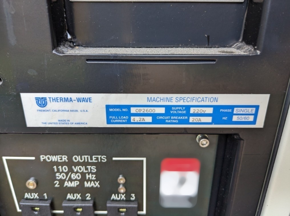 图为 已使用的 THERMA-WAVE OPTIPROBE 2690 待售