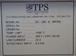 Photo Used THERMAL PRODUCT SOLUTIONS / TPS DC-206-E-MP550 For Sale