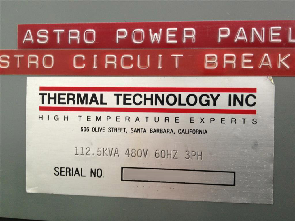 Photo Used THERMAL TECHNOLOGY 24-4400 For Sale