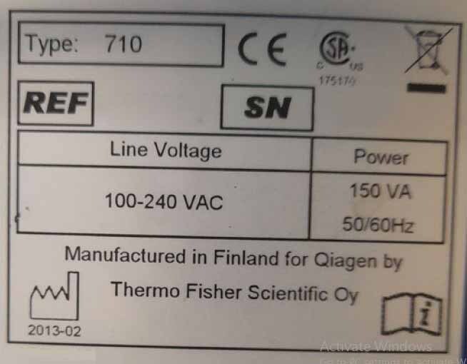 Photo Used THERMO ELECTRON / THERMO FISHER SCIENTIFIC / QIAGEN BioSprint 96 For Sale