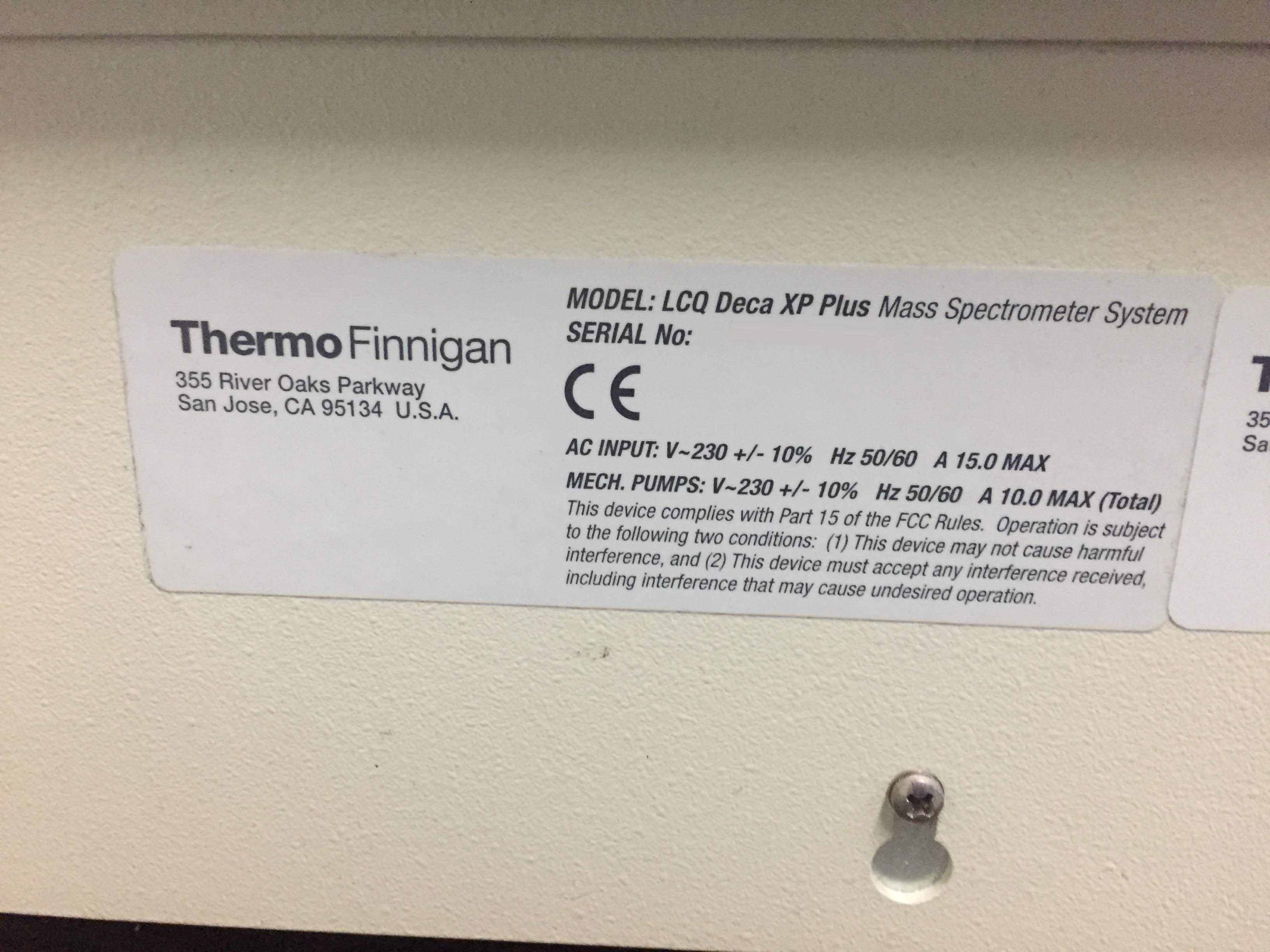 Photo Used THERMO FINNIGAN LCQ Deca XP Plus For Sale