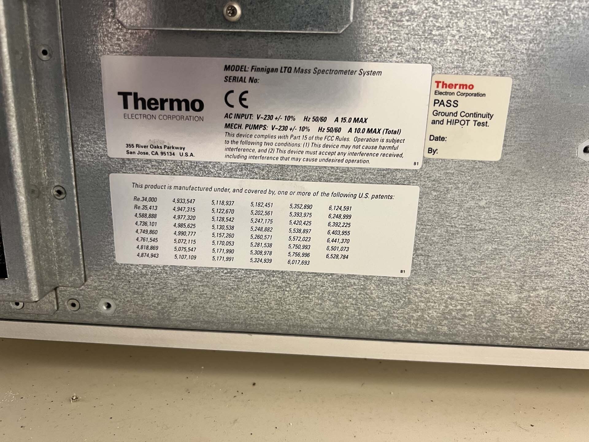 Photo Utilisé THERMO FINNIGAN LTQ À vendre