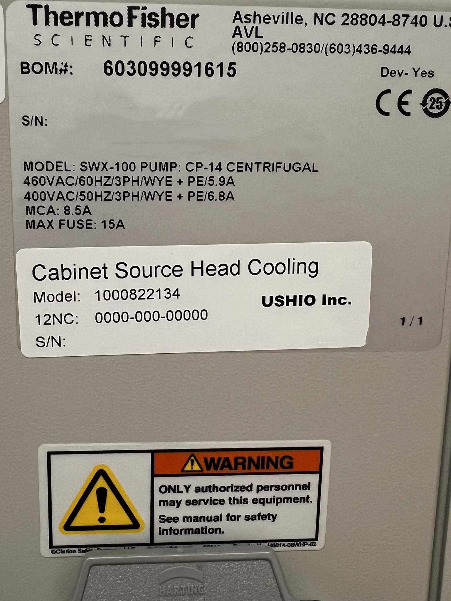 Photo Used THERMO FISHER / NESLAB SWX-100 For Sale