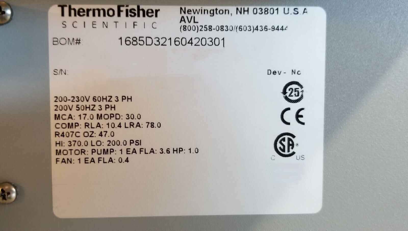 图为 已使用的 THERMO FISHER / NESLAB ThermoFlex 10000 待售