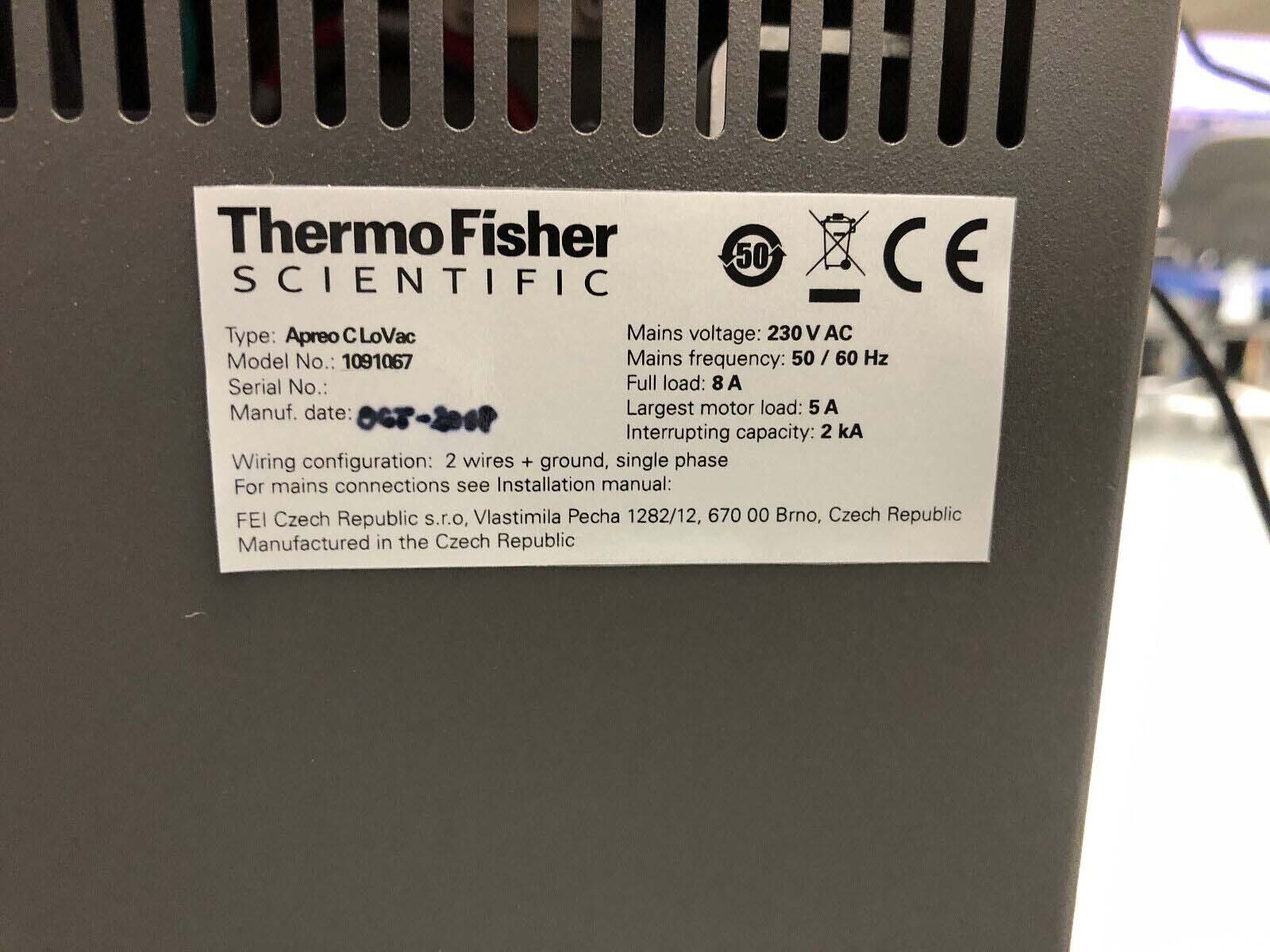 사진 사용됨 THERMO FISHER SCIENTIFIC / FEI Apreo C LoVac 판매용