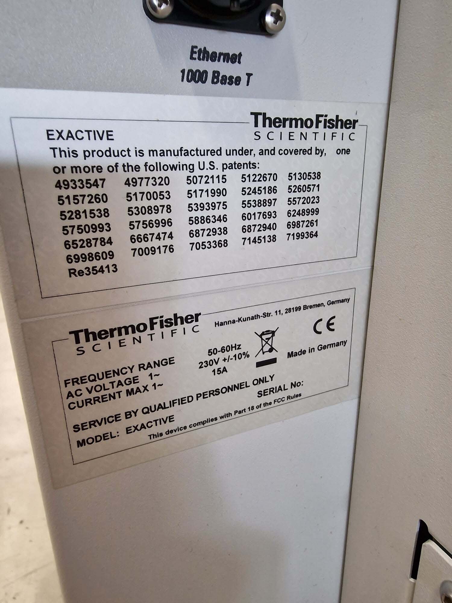 사진 사용됨 THERMO FISHER SCIENTIFIC Exactive 판매용