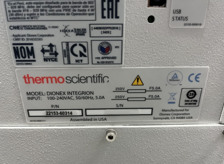 图为 已使用的 THERMO SCIENTIFC Dionex Integrion 待售