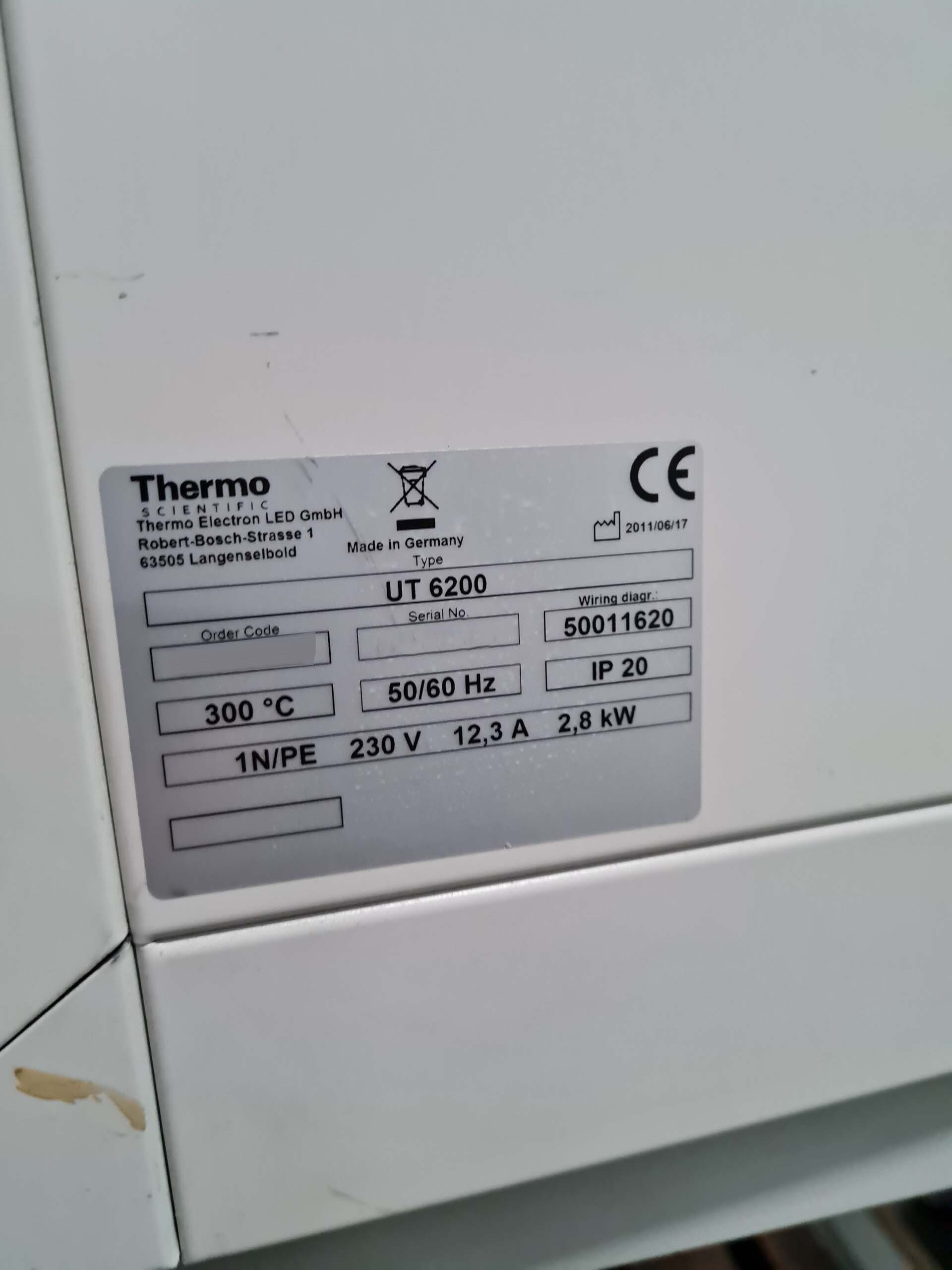 THERMO SCIENTIFIC / HERAEUS / KENDRO UT 6200 Oven / Furnace used for ...