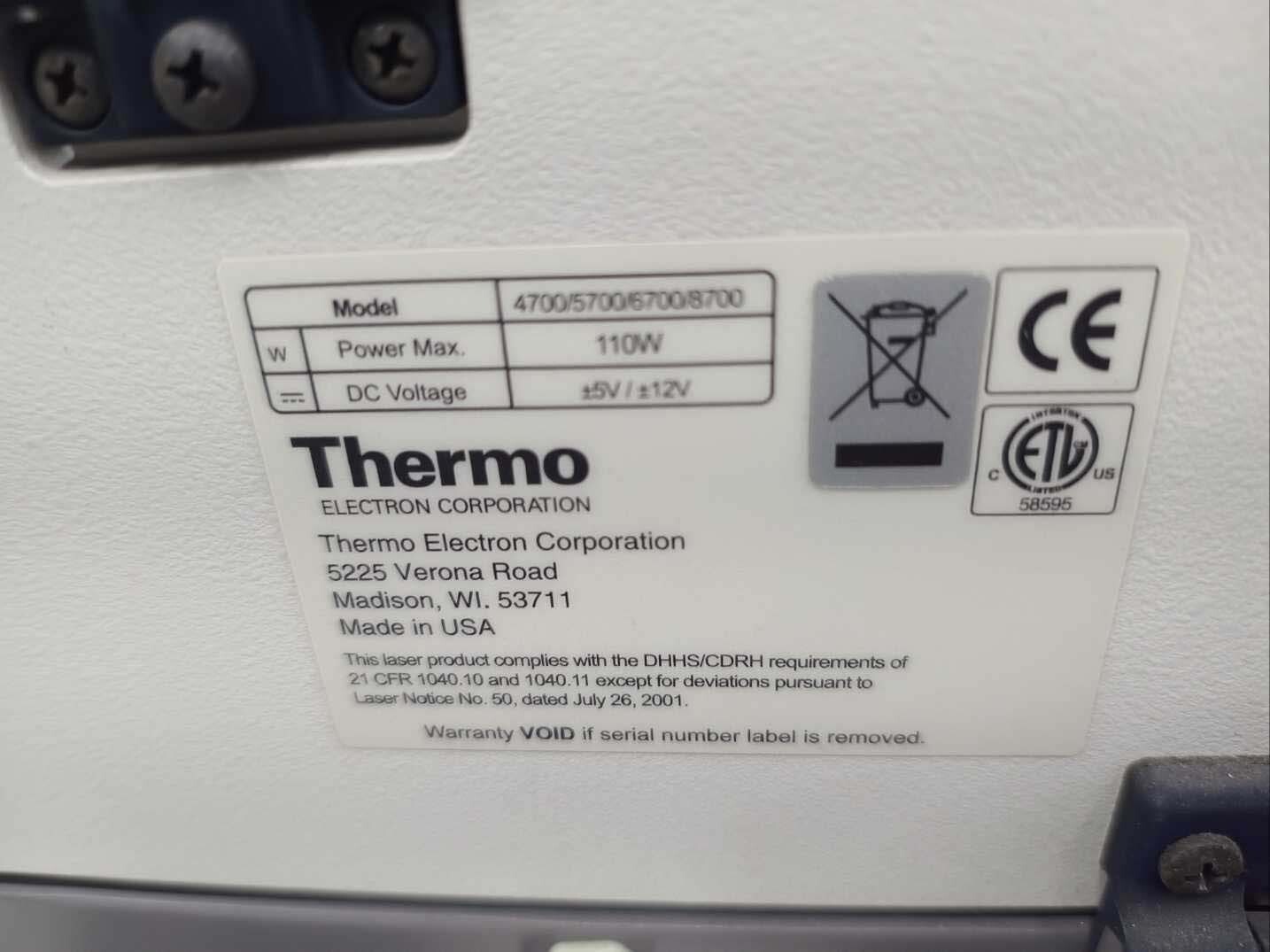 Foto Verwendet THERMO SCIENTIFIC 4700 / 5700 / 6700 / 8700 Zum Verkauf