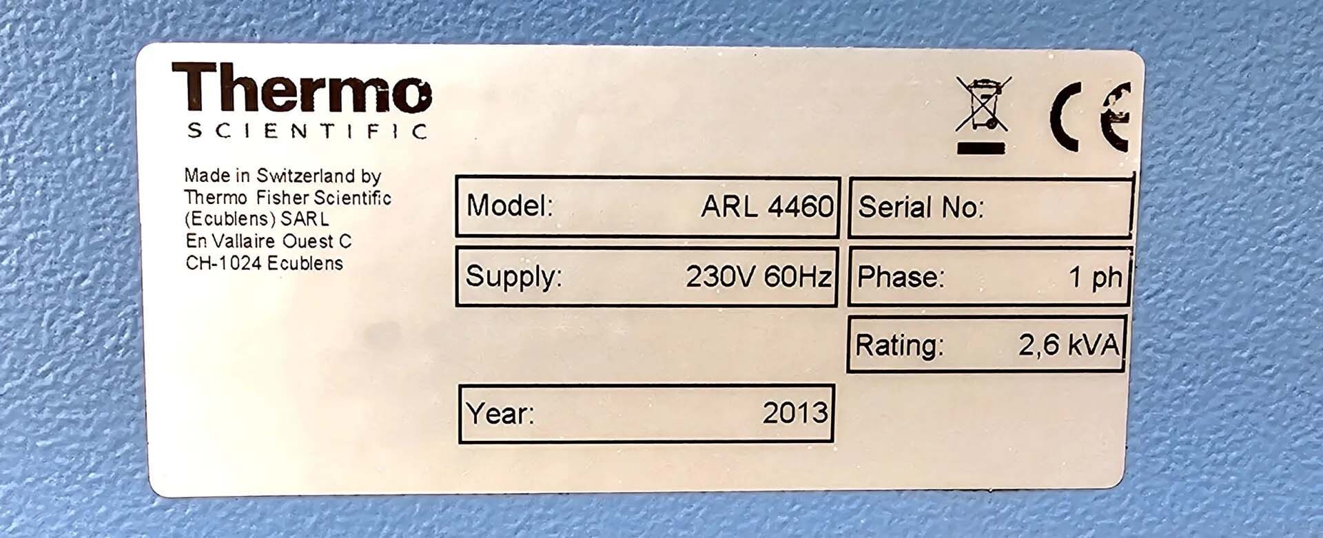 Photo Used THERMO SCIENTIFIC ARL 4460 For Sale