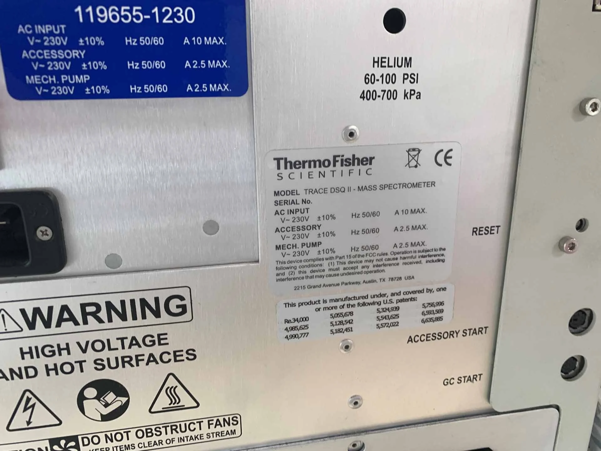 THERMO SCIENTIFIC Trace DSQ II Spectrometer used for sale THERMO SCIENTIFIC Trace DSQ II Spectrometer used for sale
