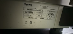 Foto Verwendet THERMO SCIENTIFIC Heratherm OGH60‑S Zum Verkauf