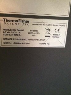 THERMO SCIENTIFIC LTQ Orbitrap Velos #9060309