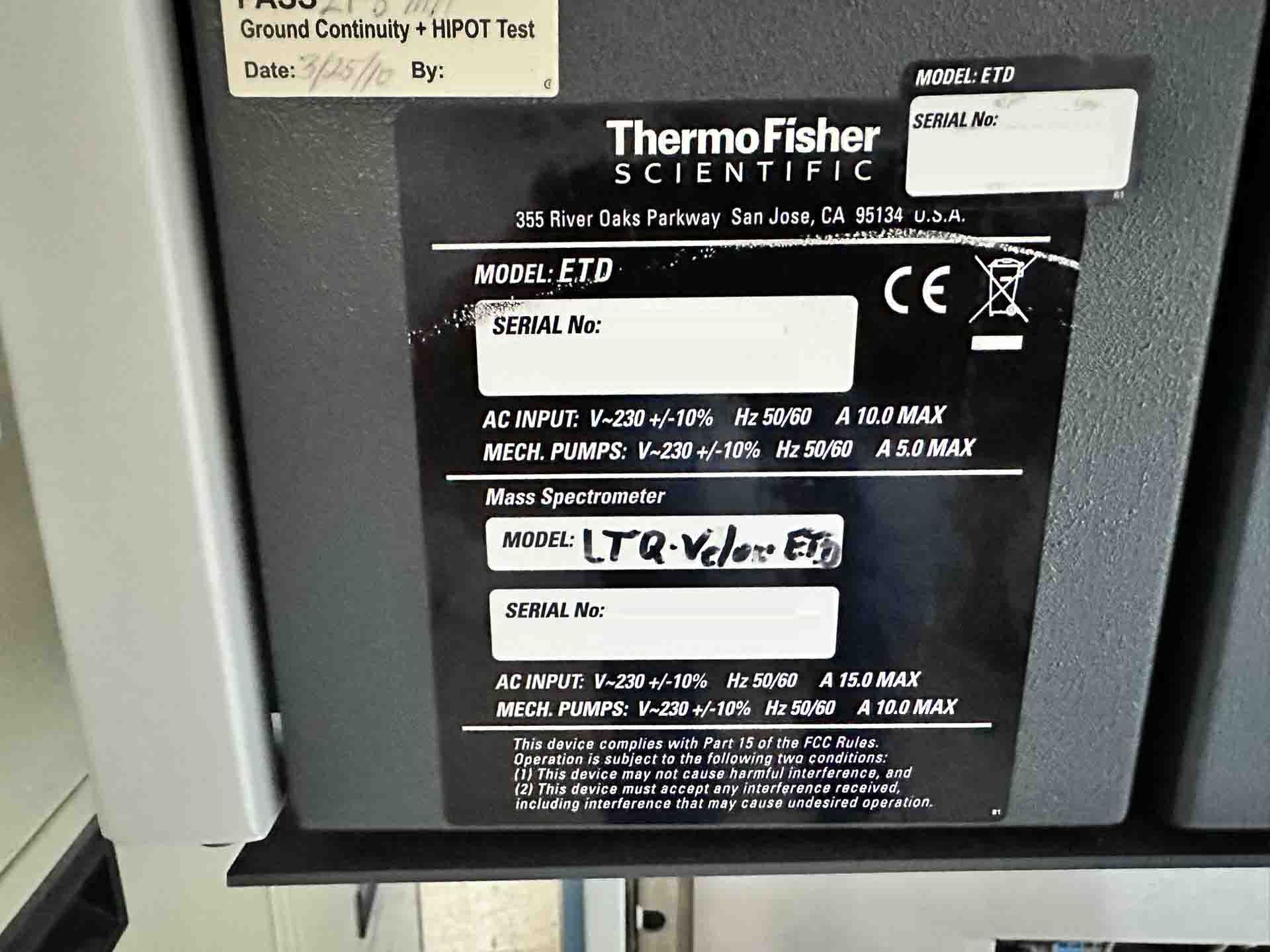 Photo Used THERMO SCIENTIFIC LTQ Orbitrap Velos For Sale