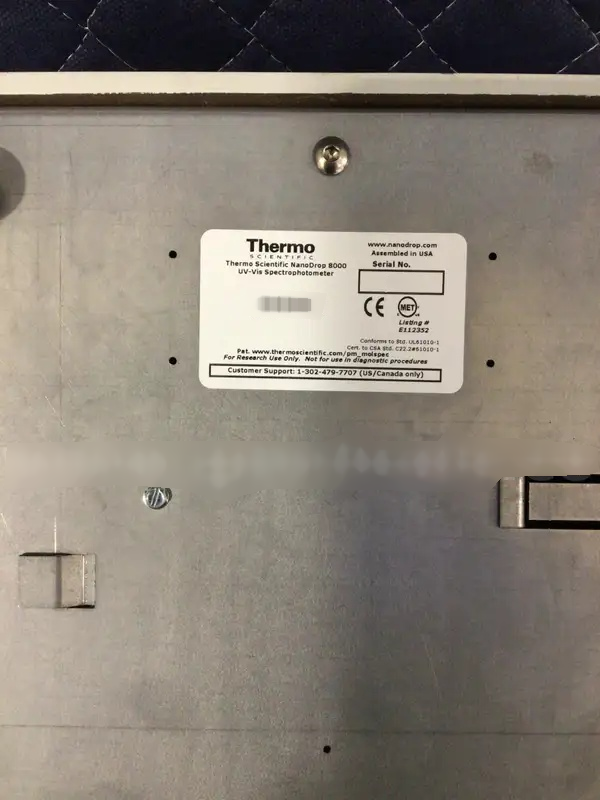 Photo Used THERMO SCIENTIFIC Nanodrop 8000 For Sale