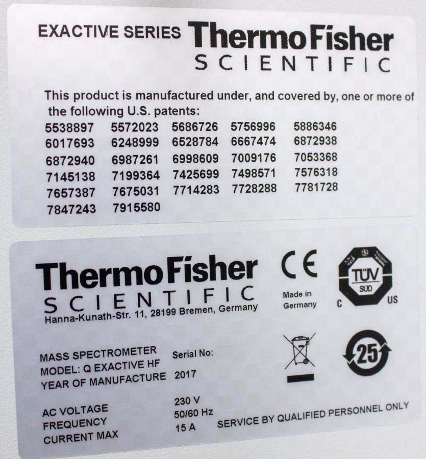 Photo Used THERMO SCIENTIFIC Q Exactive HF For Sale