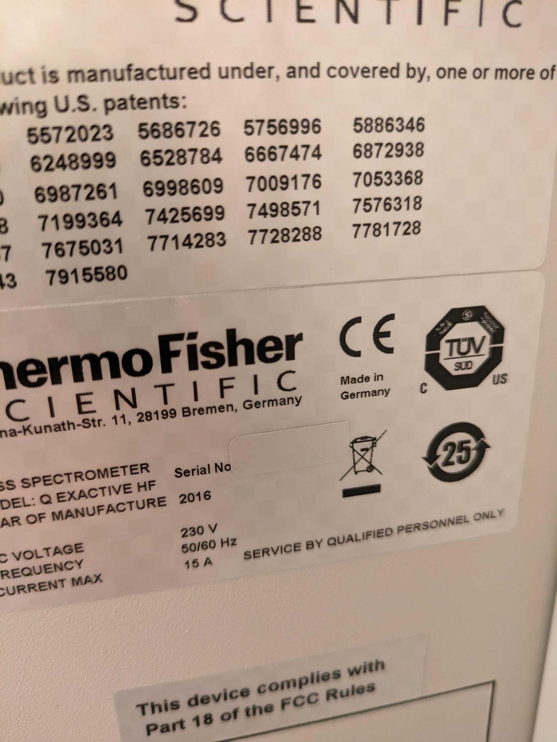 图为 已使用的 THERMO SCIENTIFIC Q Exactive HF 待售