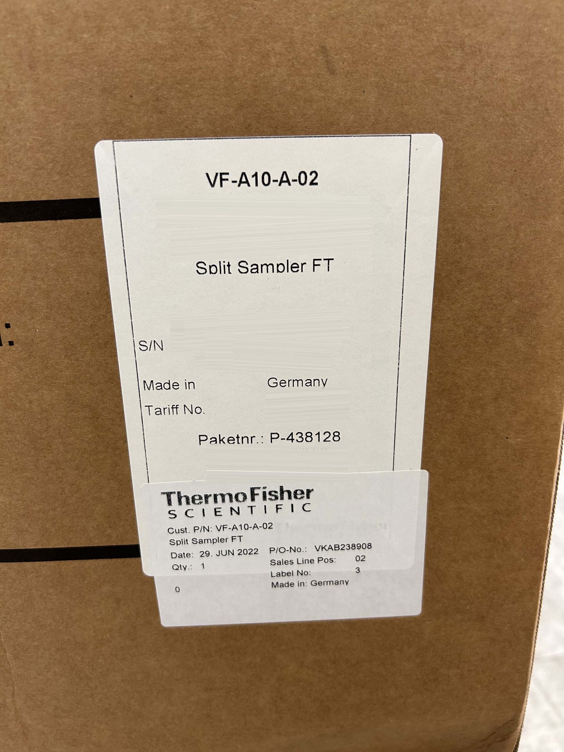 图为 已使用的 THERMO SCIENTIFIC VF-A10-A-02 待售