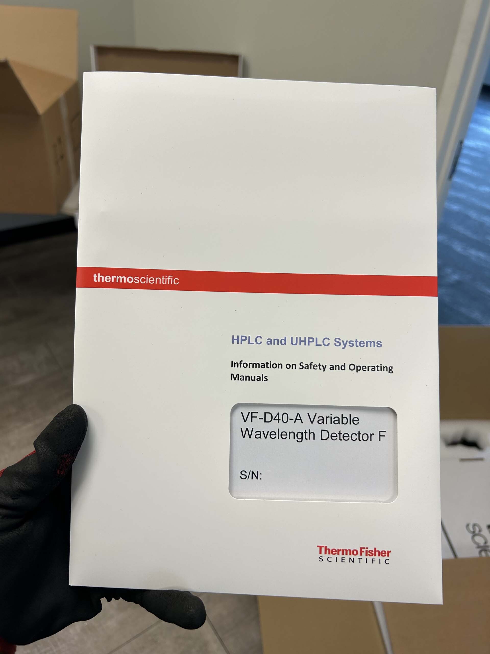 Foto Verwendet THERMO SCIENTIFIC VF-D40-A Zum Verkauf