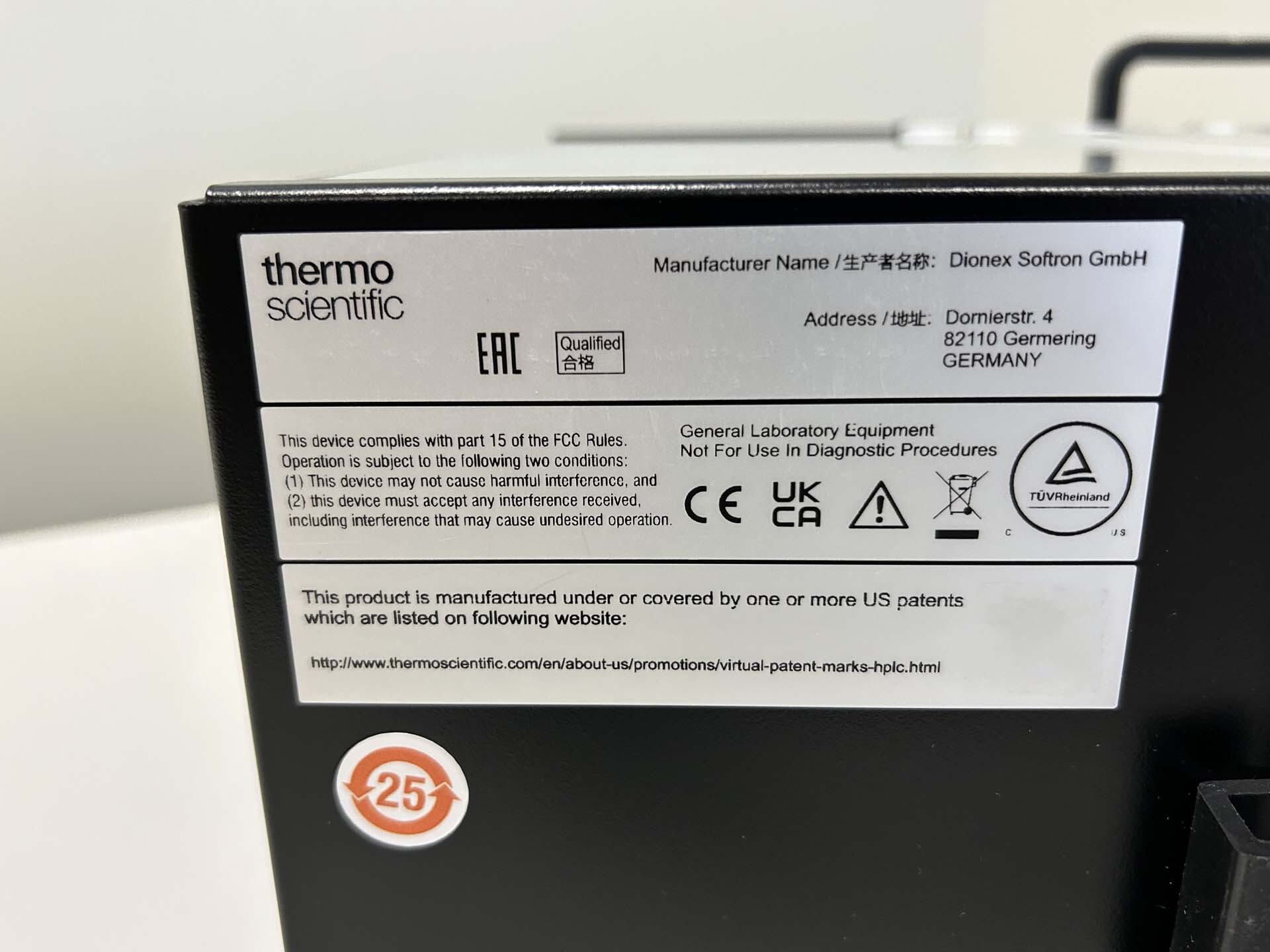 フォト（写真） 使用される THERMO SCIENTIFIC VF-P20-A 販売のために