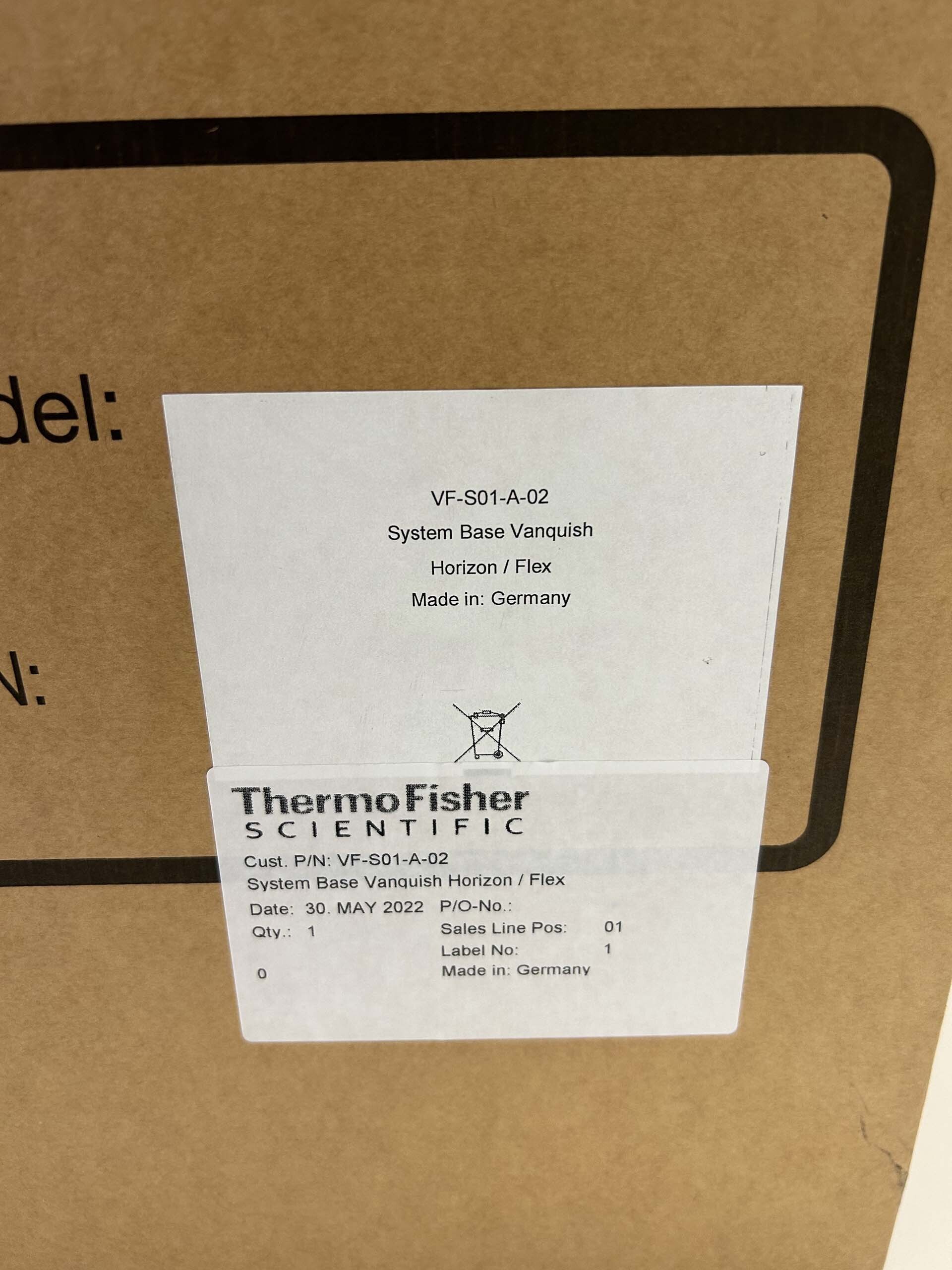 Photo Utilisé THERMO SCIENTIFIC VF-S01-A-02 À vendre