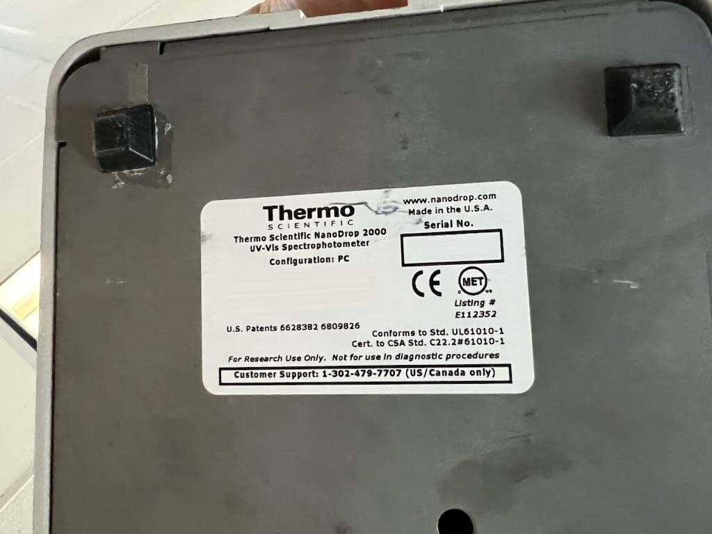 Foto Verwendet THERMO NanoDrop 2000 Zum Verkauf