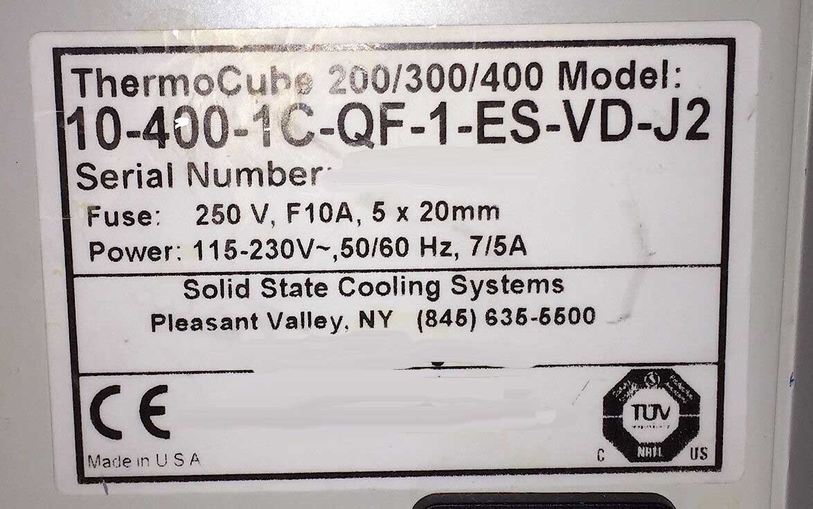 사진 사용됨 THERMOCUBE 10-400-1C-QF-1-ES-VD-J2 판매용