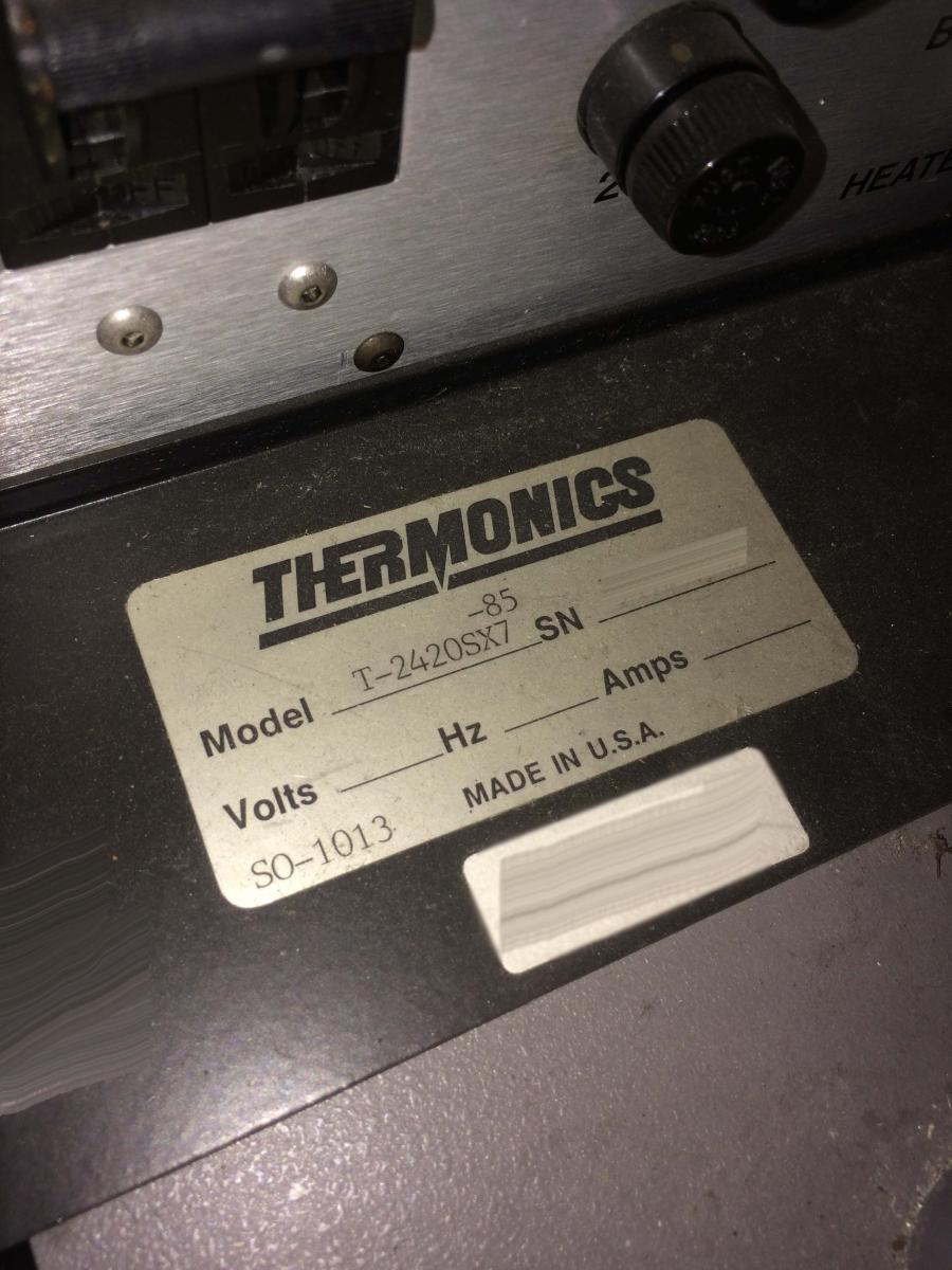 圖為 已使用的 THERMONICS T 2402SX7-85 待售