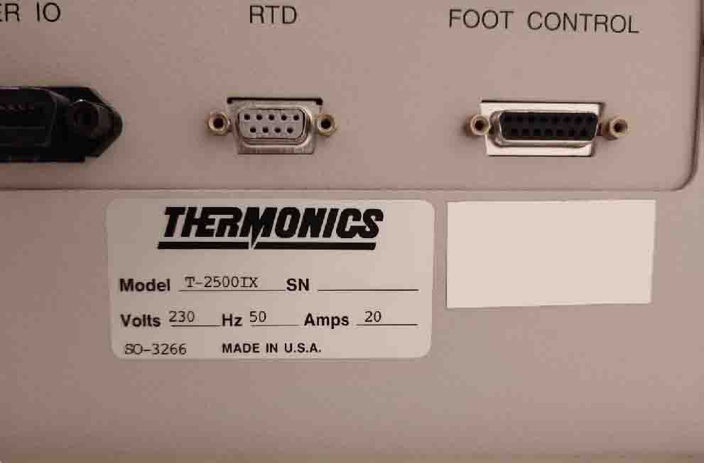 圖為 已使用的 THERMONICS T 2500IX 待售