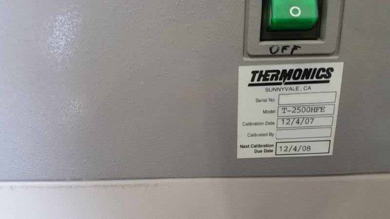 Photo Used THERMONICS T 2500HFE For Sale