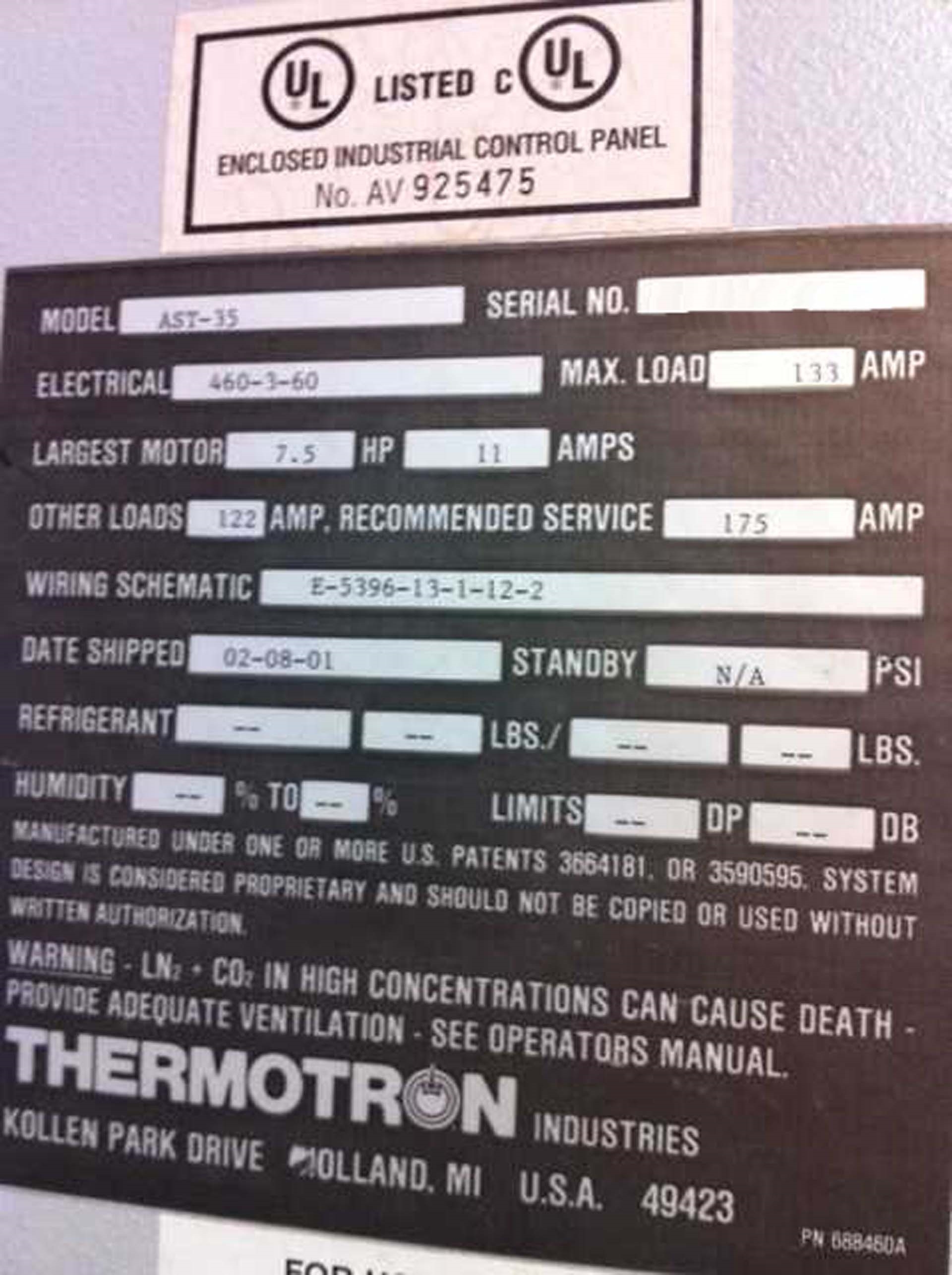 Photo Used THERMOTRON AST-35 For Sale