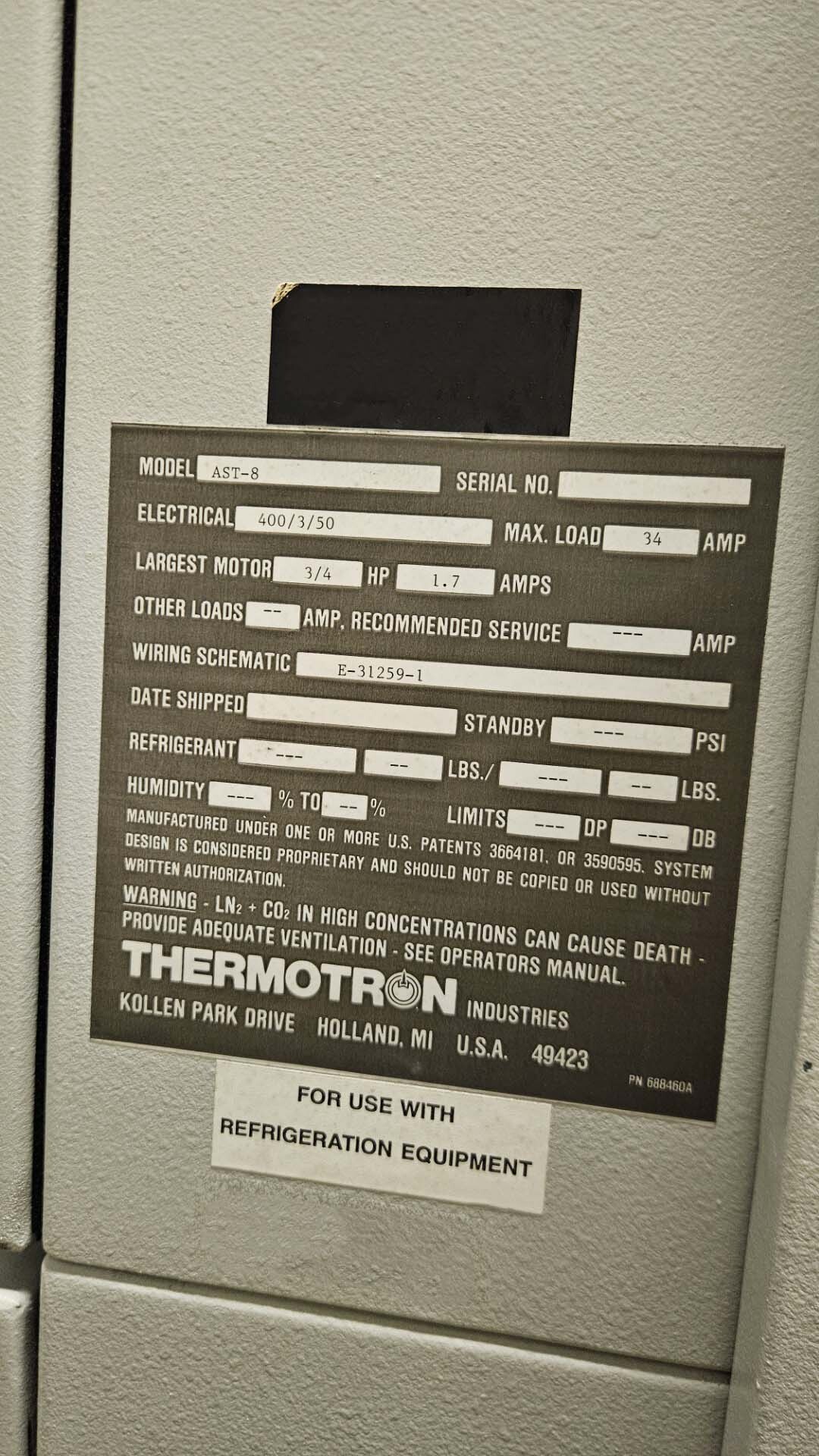 Foto Verwendet THERMOTRON AST-8 Zum Verkauf