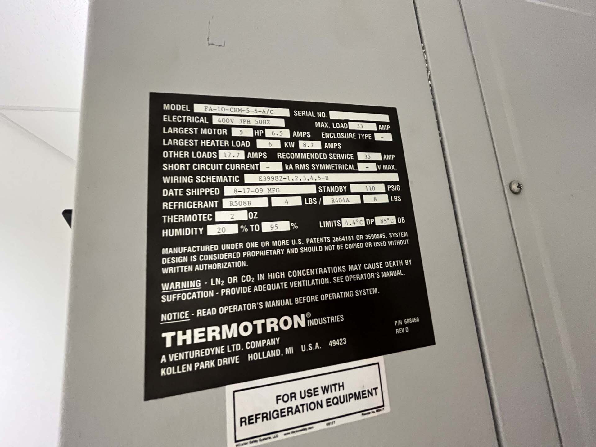 Photo Used THERMOTRON FA-10-CHM-5-5-A/C For Sale