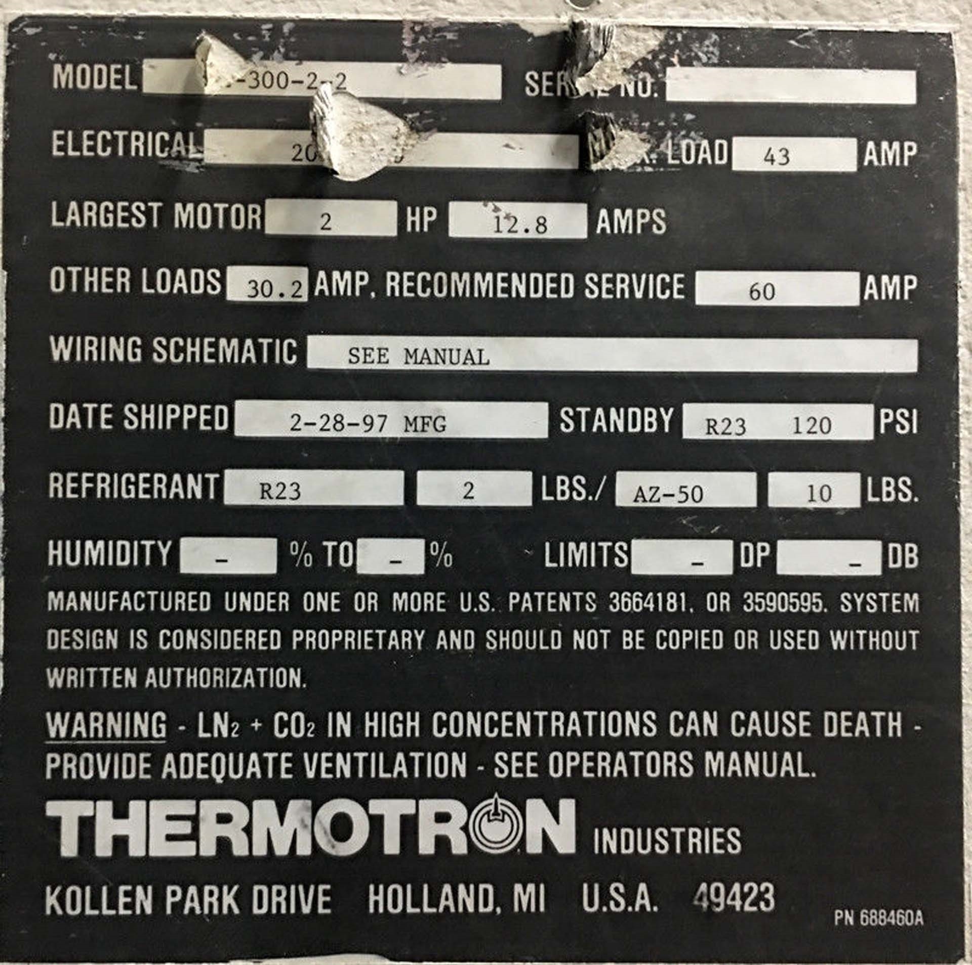 Photo Used THERMOTRON SE 300-2-2 For Sale