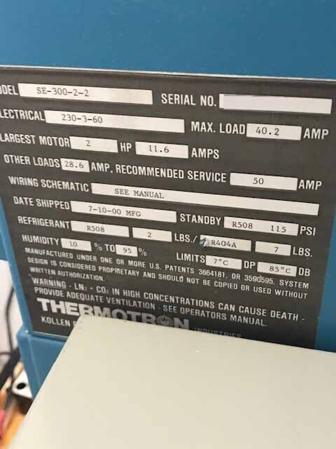 사진 사용됨 THERMOTRON SE 300-2-2 판매용