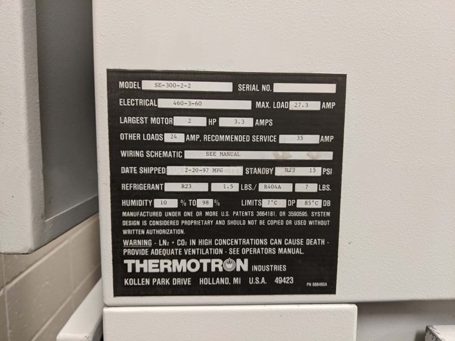 圖為 已使用的 THERMOTRON SE 300-2-2 待售