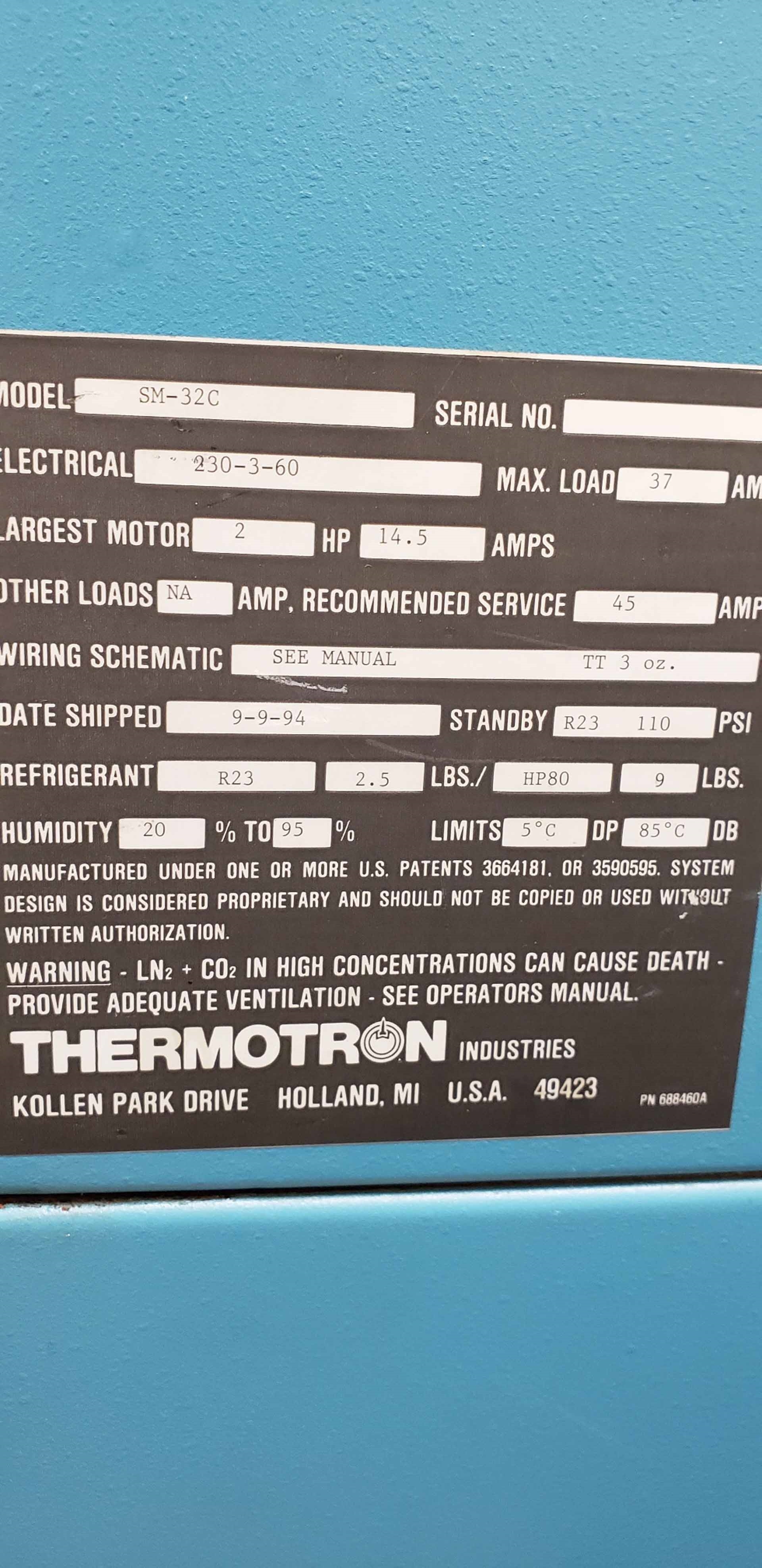 사진 사용됨 THERMOTRON SM-32C 판매용