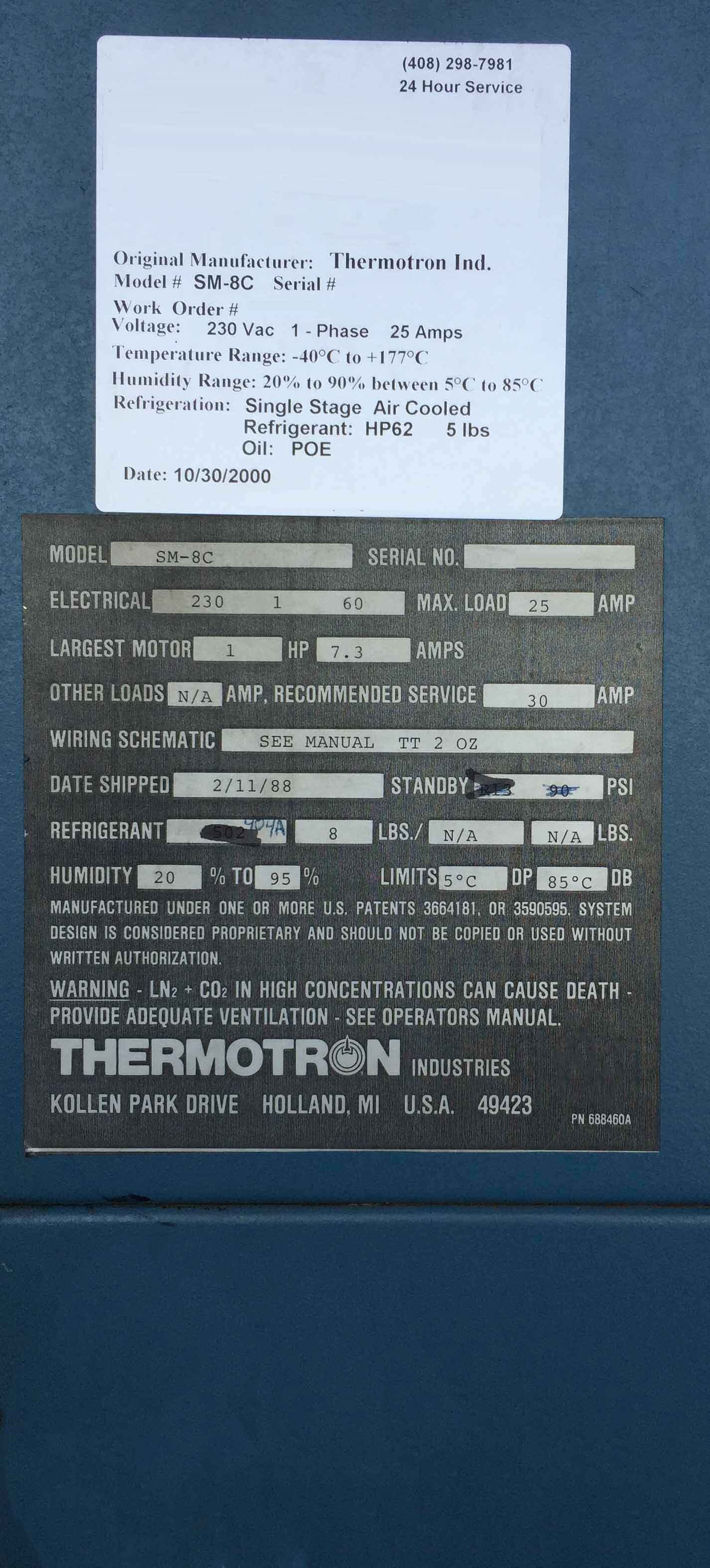 Foto Verwendet THERMOTRON SM-8C Zum Verkauf