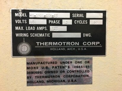 THERMOTRON WS-1900-CHM-25 #9214417