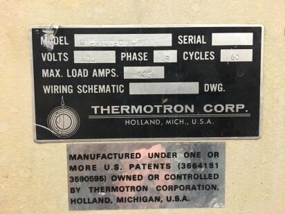 THERMOTRON WS-1900-CHM-25 #9214418