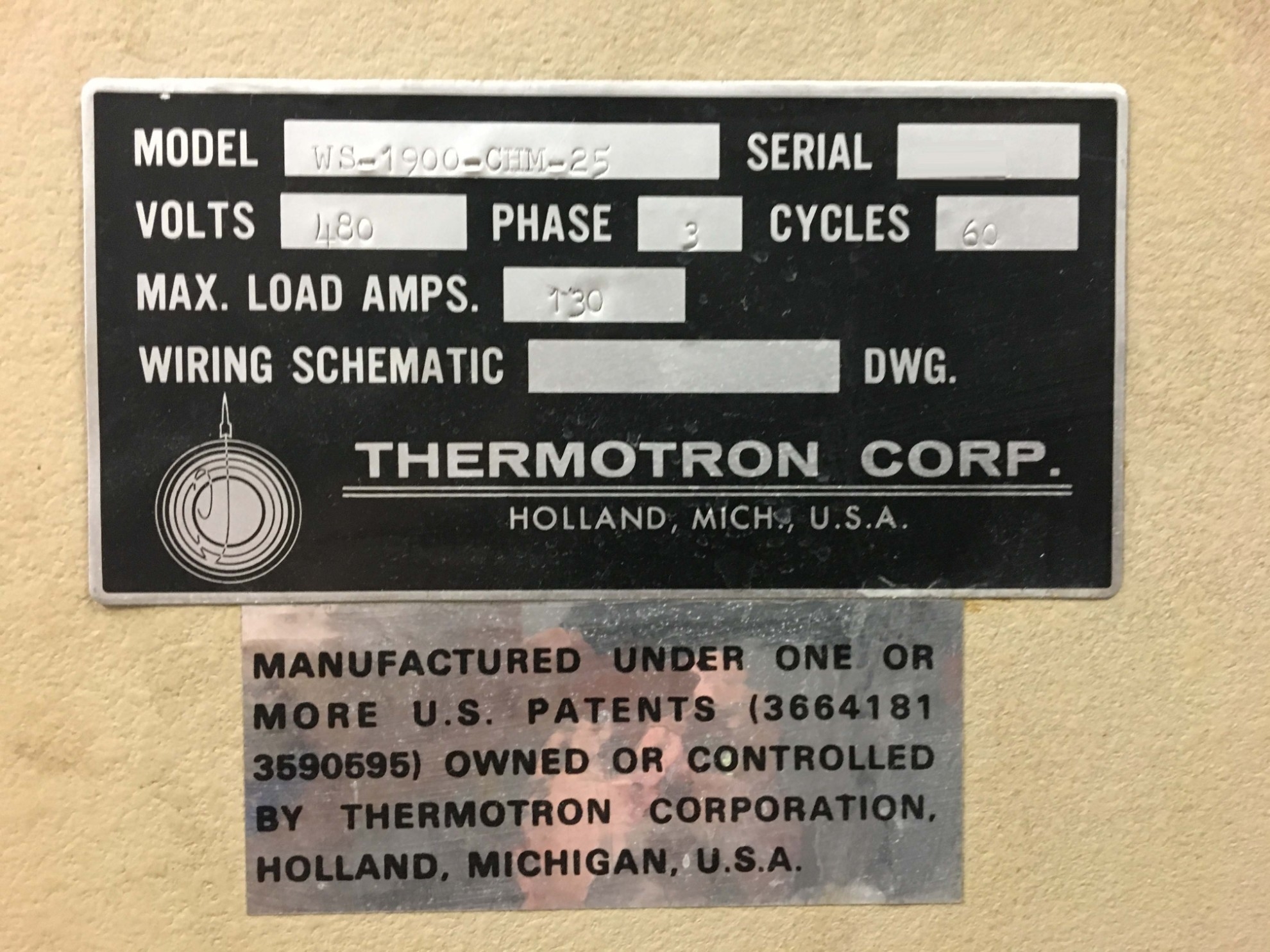 사진 사용됨 THERMOTRON WS-1900-CHM-25 판매용