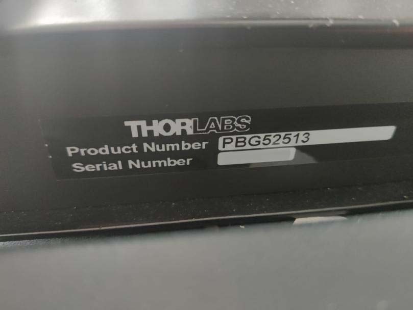 フォト（写真） 使用される THORLABS PBG52513 販売のために