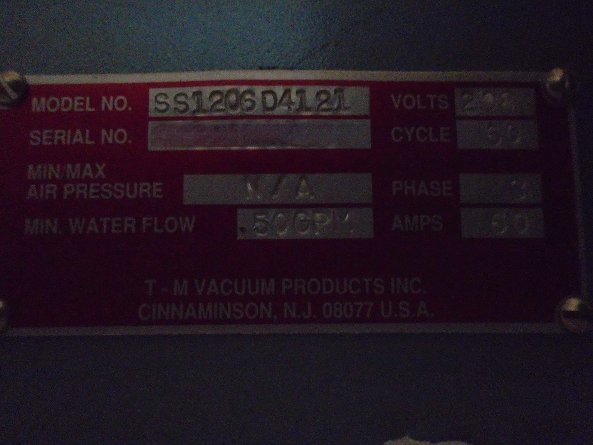 Photo Used TM VACUUM PRODUCTS SS1206D4121 For Sale