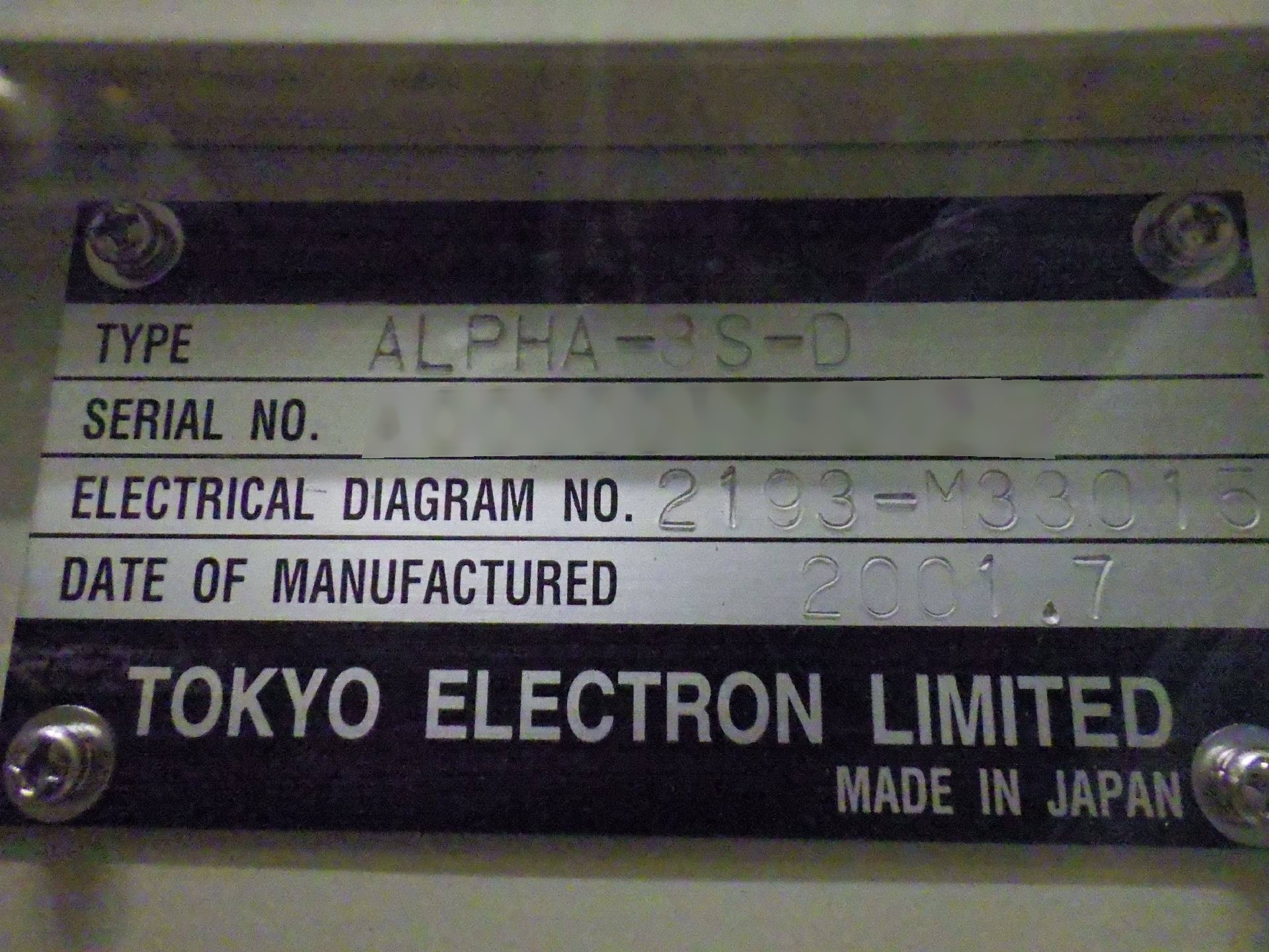 图为 已使用的 TOKYO ELECTRON Alpha 8SD 待售
