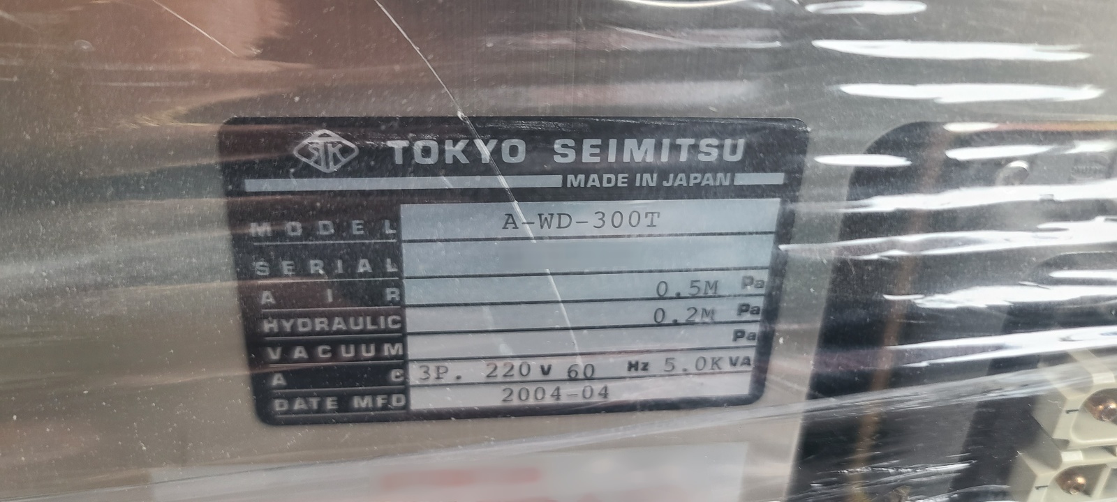 사진 사용됨 ACCRETECH / TSK AWD-300T 판매용