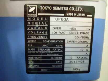 圖為 已使用的 ACCRETECH / TSK UF 60A 待售